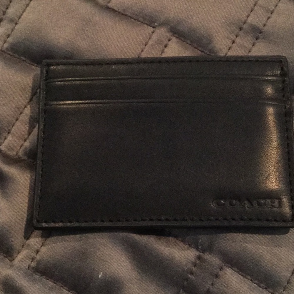 Coach leather Monet clip